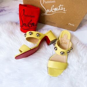 Yellow Christian Louboutin Simple Bille 55 Nappa